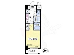 コンフォート新栄 7階1Kの間取り