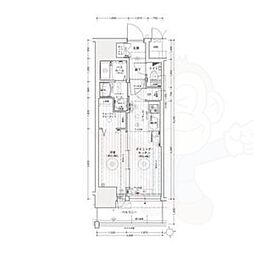 エステムコート名古屋上前津 5階1DKの間取り