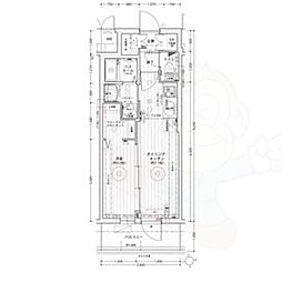 エステムコート名古屋上前津 9階1DKの間取り