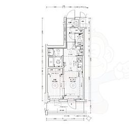 エステムコート名古屋上前津 11階1DKの間取り
