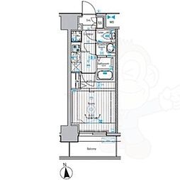 メイクスアート上前津6 9階1Kの間取り