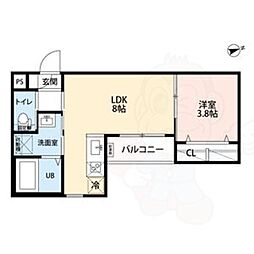 間取図画像 1LDK