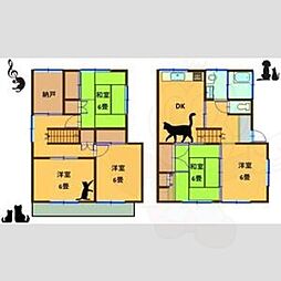 ネコと子犬のワルツ 1階5SDKの間取り