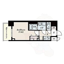 S-RESIDENCE名駅North 3階1Kの間取り