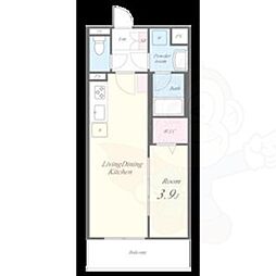 (仮称)塩池町・平野様マンション 1LDKの間取図画像