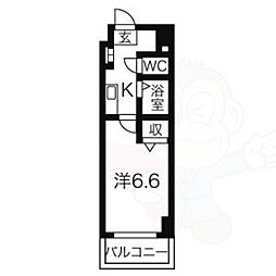 間取図画像 1K