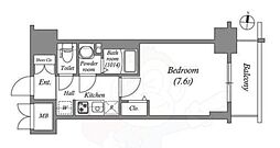 SHOKEN Residence名古屋 太閤通 1Kの間取図画像