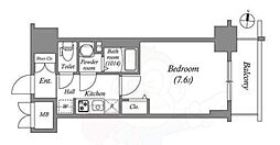 SHOKEN Residence名古屋 太閤通 1Kの間取図画像