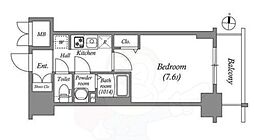 SHOKEN Residence名古屋 太閤通 1Kの間取図画像