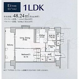 間取図画像 1LDK