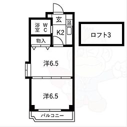 間取図画像 2K