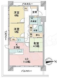 willDo黒川 3LDKの間取図画像