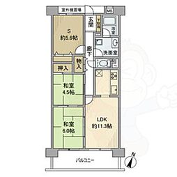 藤和シティコープ春日井駅前 2SLDKの間取図画像