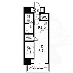 LiveFlat千種WEST 1LDKの間取図画像
