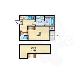 SMILE 1Kの間取図画像