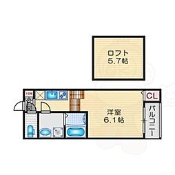 PalosVerdes 1SKの間取図画像
