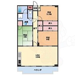 OS・SKYフレックス藤ケ丘 3LDKの間取図画像