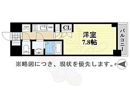 アデグランツ上前津 1Kの間取図画像