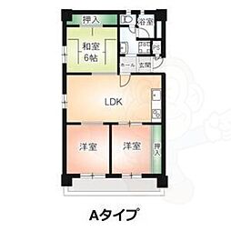 ハイツ東桜 3LDKの間取図画像
