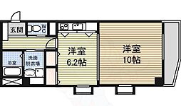 ノールルミエール黒川 1DKの間取図画像