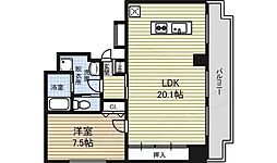 J-スクエア高岳 1LDKの間取図画像