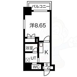 PlanBaim大須駅前 1Kの間取図画像