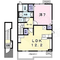 フェリーチェ 1LDKの間取図画像