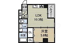 サンエスケーイワタ丸の内 1LDKの間取図画像