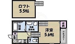 シャルムウチヤマ 1Kの間取図画像