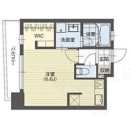 mina葵 1Kの間取図画像