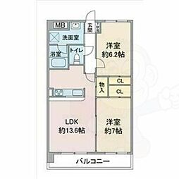 レージュ竜泉 2階/-