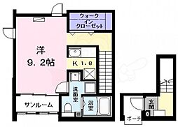 ブランメゾン ワンルームの間取図画像