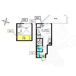 BlancRouge 1Kの間取図画像