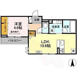 Novella 1LDKの間取図画像