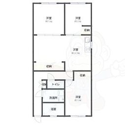 サンハイツいずみ 3LDKの間取図画像