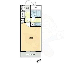 グリーンハイツ新道 1Kの間取図画像