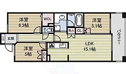 レジディア泉 3LDKの間取図画像