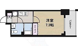 プレサンスサカエリバースタイル 1Kの間取図画像