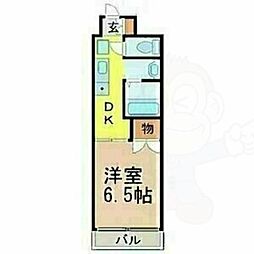 セントラル瑞穂 1DKの間取図画像