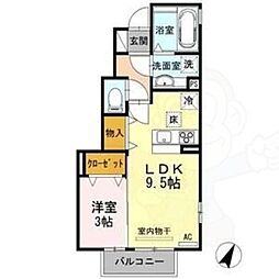 カメリア A棟 1階/-
