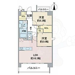Comfortlink 2LDKの間取図画像