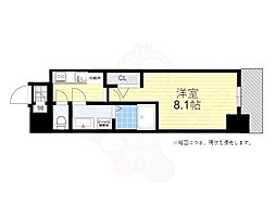 エスリード新栄マルス 1Kの間取図画像