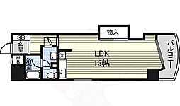 秋月ハイツ ワンルームの間取図画像