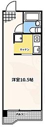 ハウス108車道 ワンルームの間取図画像