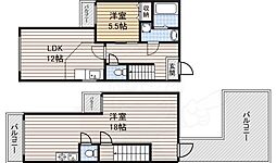 コーポ今池南 2LDKの間取図画像