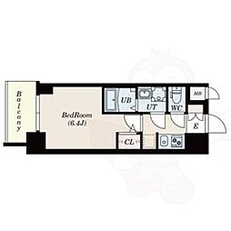 S-RESIDENCE熱田 1Kの間取図画像