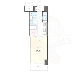 SOU大須 1Kの間取図画像