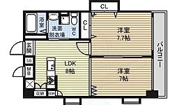 TRUSTY千代田 2LDKの間取図画像
