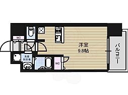 プレサンス大須プライマル 1Kの間取図画像