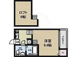 デザイナーズコーポ賑町 1Kの間取図画像